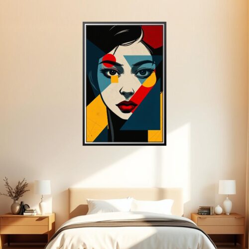Bauhaus Portrait Poster – Bold Geometric Elegance | Great Gift picture
