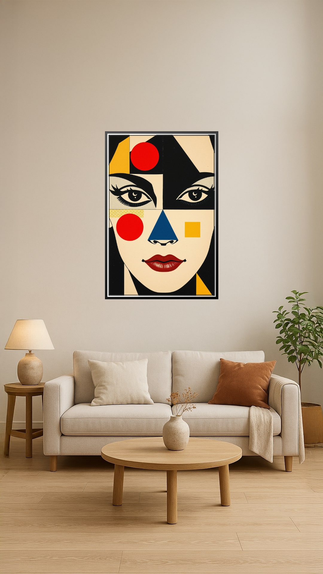 Bauhaus Portrait Poster – Modern Geometric Beauty | Great Gift picture