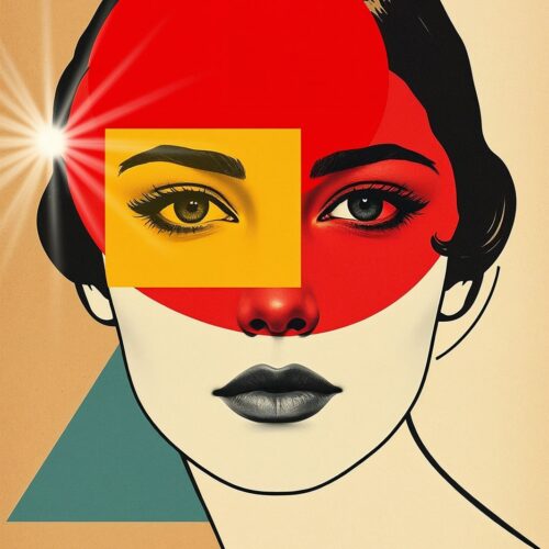 Bauhaus Portrait Poster – Modern Geometric Allure | Great Gift picture