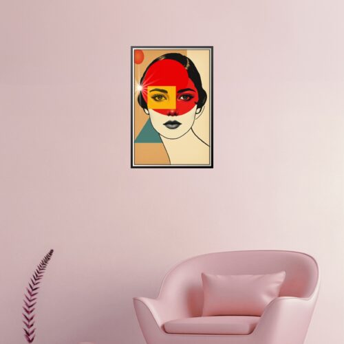 Bauhaus Portrait Poster – Modern Geometric Allure | Great Gift picture