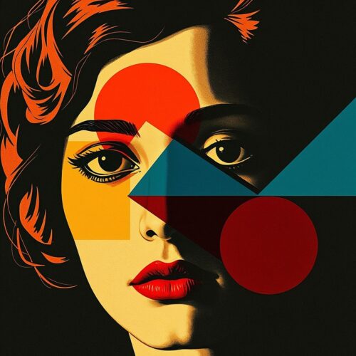 Bauhaus Portrait Poster – Bold Geometric Beauty | Great Gift picture