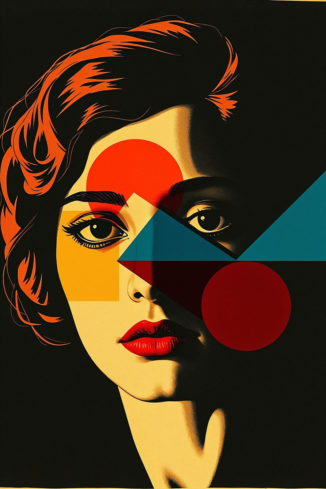 Bauhaus Portrait Poster – Bold Geometric Beauty | Great Gift picture