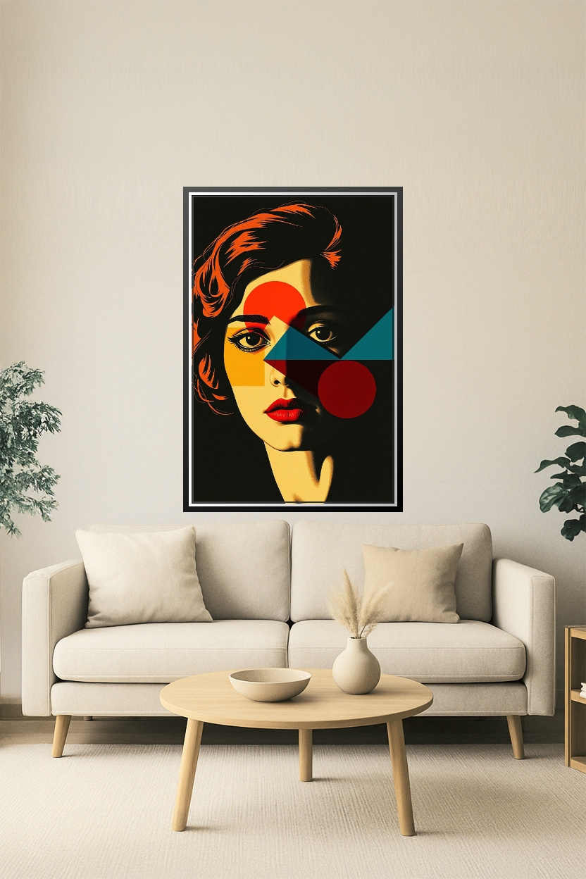 Bauhaus Portrait Poster – Bold Geometric Beauty | Great Gift picture