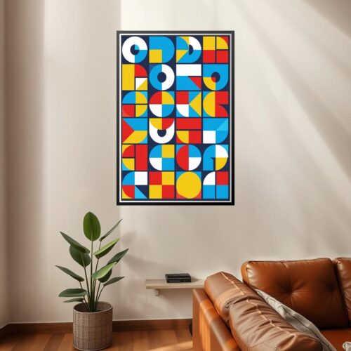 Bauhaus Shapes Poster – Bold Modern Geometry | Great Gift picture