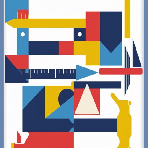 Bauhaus Tools Poster – Playful Geometric Workshop Art | Great Gift picture