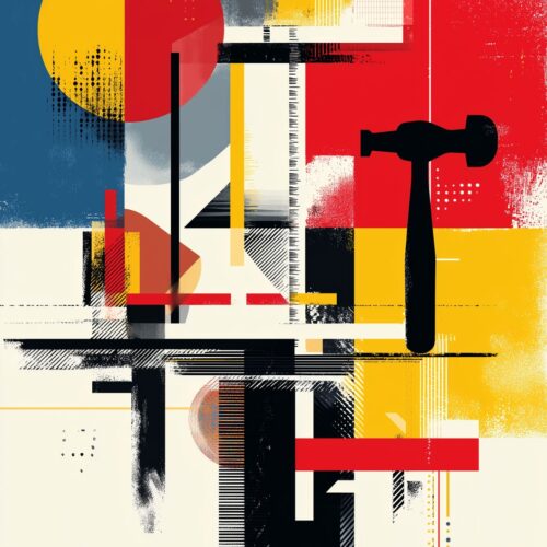 Bauhaus Tools Poster – Abstract Industrial Energy | Great Gift picture