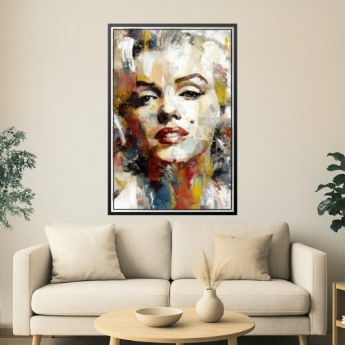 Abstract Marilyn Monroe Portrait Poster – Iconic Beauty Reimagined | Great Gift picture