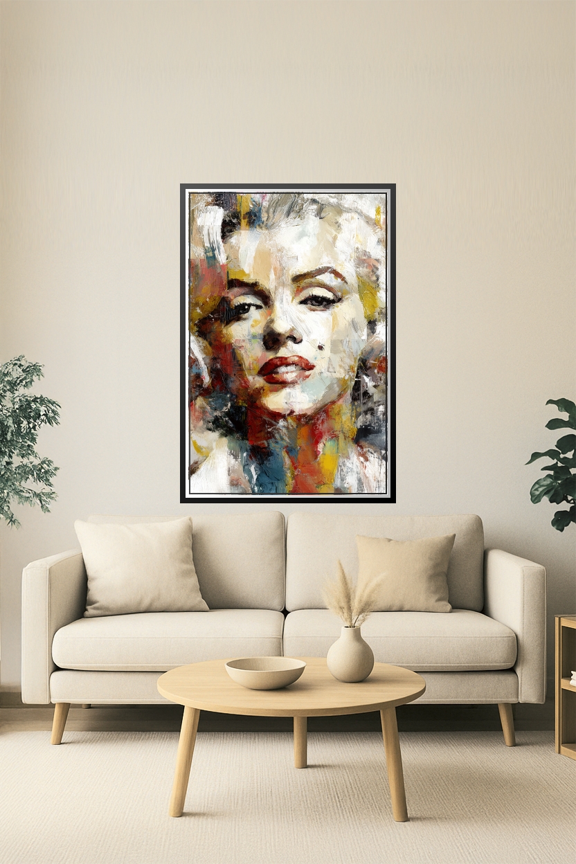 Abstract Marilyn Monroe Portrait Poster – Iconic Beauty Reimagined | Great Gift picture