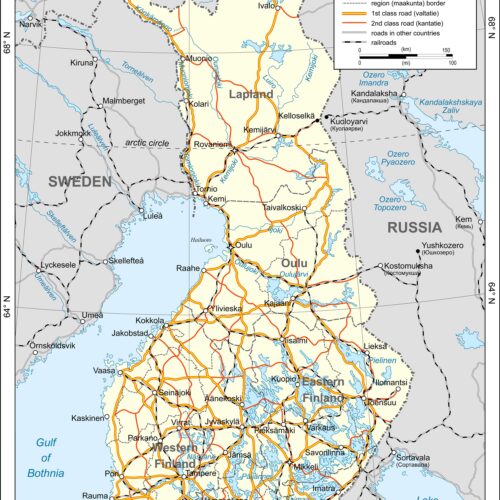 Finland Map Poster – Detailed Geographic Wall Art | Great Gift picture