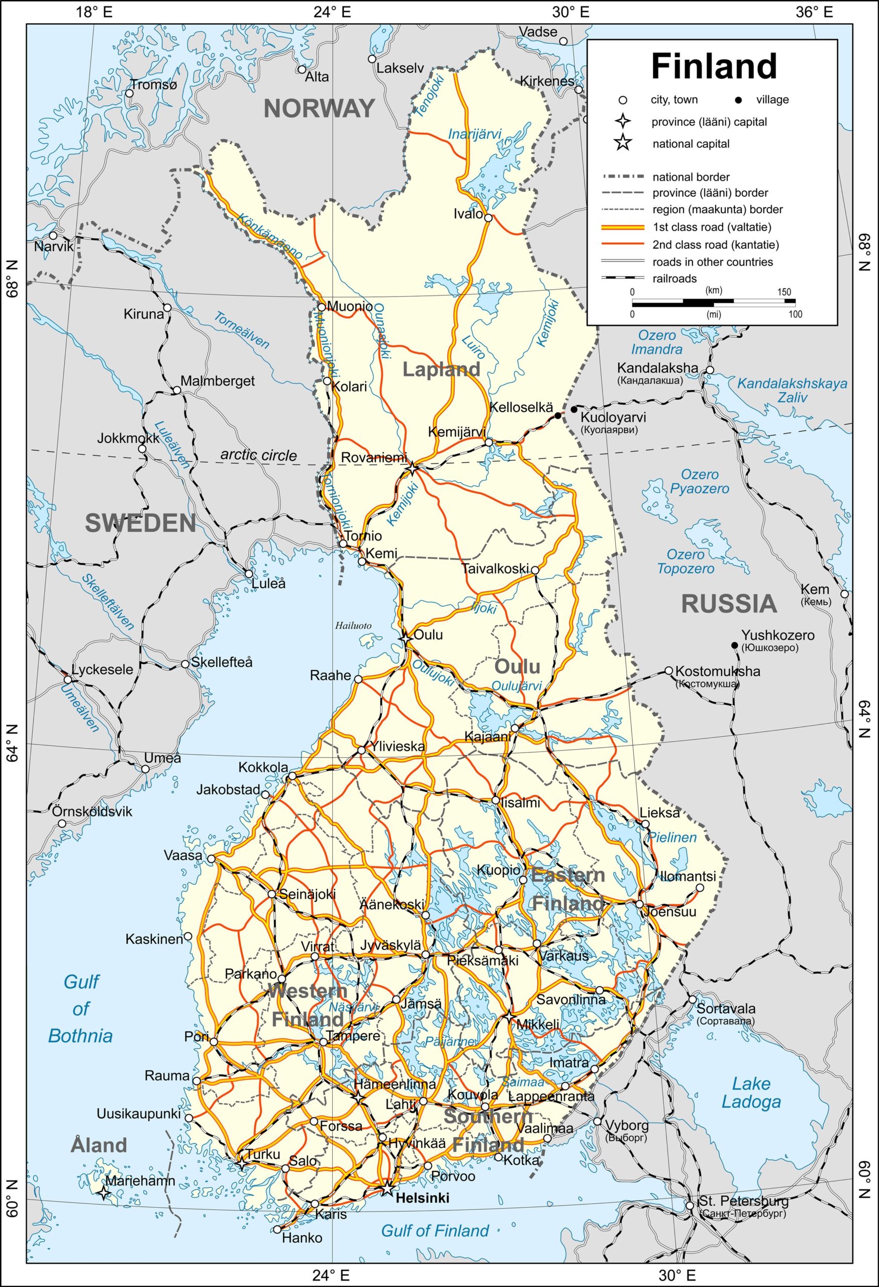Finland Map Poster – Detailed Geographic Wall Art | Great Gift picture