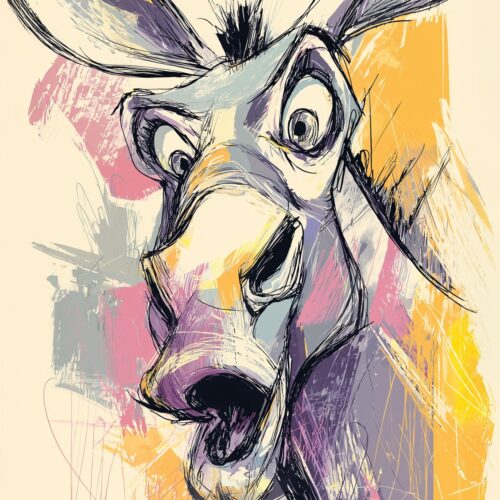 Humorous Donkey Poster – Funny Bathroom Art “Nice Ass!” | Great Gift picture