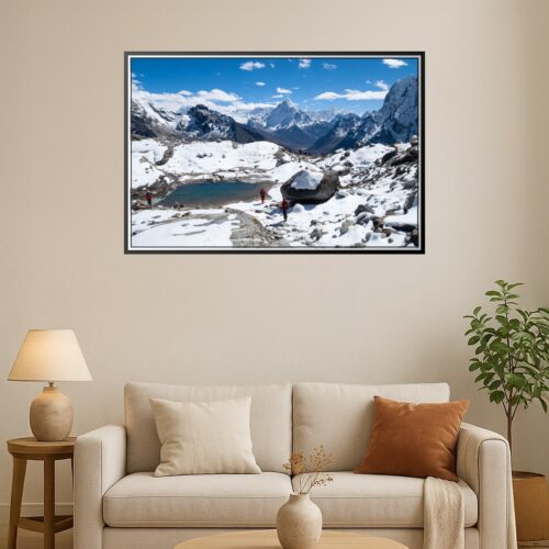 Realism Himalayan Mountains Poster – Majestic Snowy Peak Escape | Great Gift picture