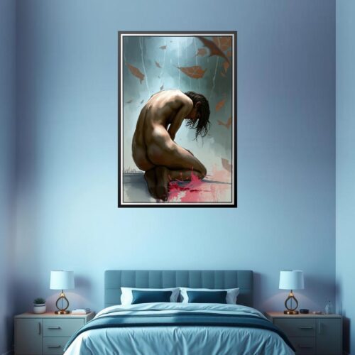 Expressionist Figure Poster – Emotional Stillness & Reflection | Great Gift picture