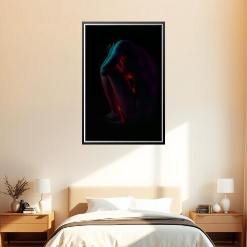 Moody Abstract Poster – Shadowed Form & Quiet Emotion | Great Gift picture