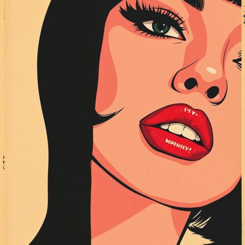Pop Art Woman Poster – Bold Glam Great Gift wall art poster