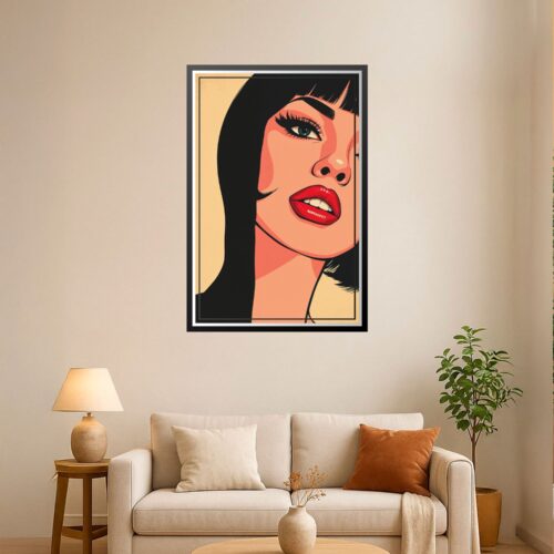 Pop Art Woman Poster – Bold Glam Great Gift wall art poster
