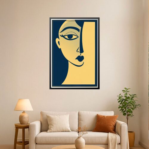 Minimalist Woman Poster – Quiet Elegance wall art poster