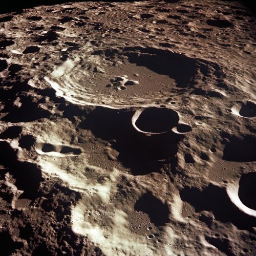 Documentary Space Photography Daedalus Lunar Crater Poster Print wall art poster