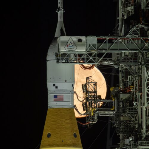 Documentary Space Photography Artemis II Moonrise Rocket Poster Print wall art poster
